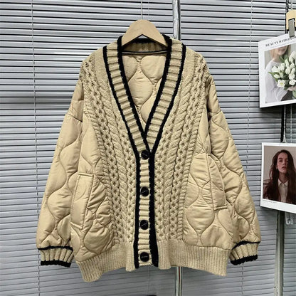 Knit Coat Cardigan Women Men Unisex