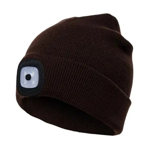 LED Lighted Unisex Winter Cap for Outdoor Activities Led Lighted Hat