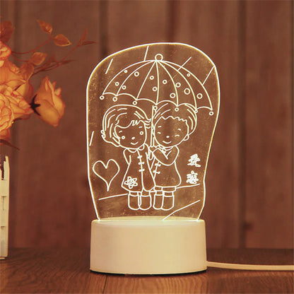 3D LED Night Light Lamp GIFT