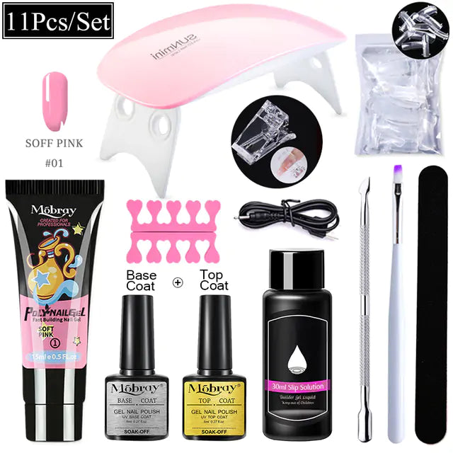 Mobray Polygel Nail Extension Kit: Complete Manicure Set