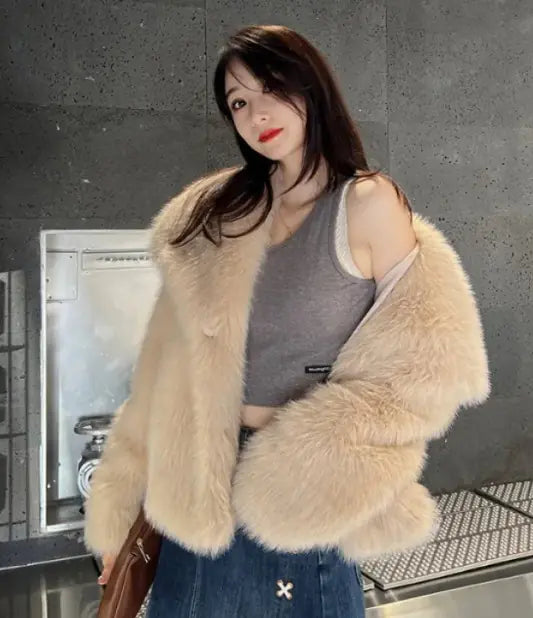 Women Fur Warm Coat