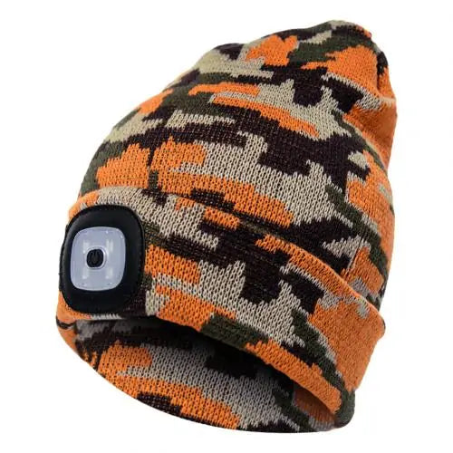 LED Lighted Unisex Winter Cap for Outdoor Activities Led Lighted Hat