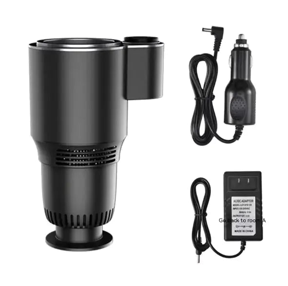 Car Heating & Cooling Fast Cup Holder  Thermos: 2-in-1 12V