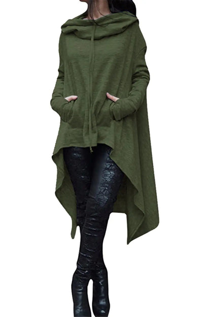 Women Plus Size Loose Long Sleeve Hoodie