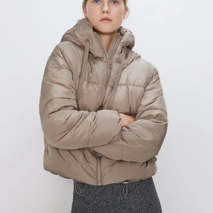 Cotton Padded Jacket Winter Hooded