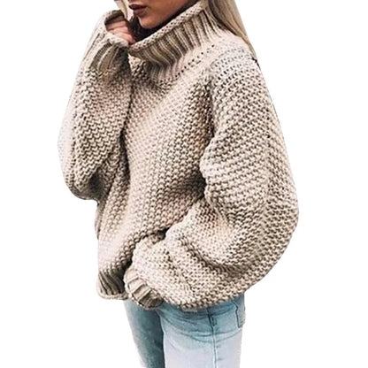 Knitted Turtleneck Women's Sweater