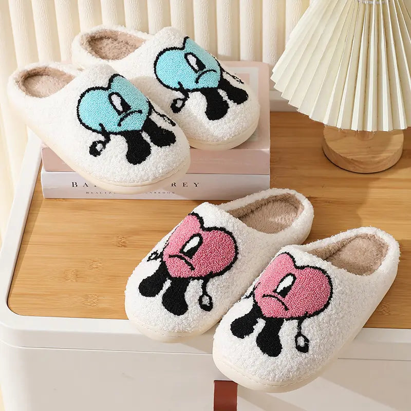 Bad Bunny Fluffy Slippers