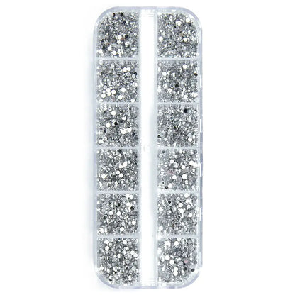 Box Nail Art Flat Back Crystal Rhinestone