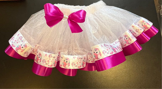 Tutu Skirt Tulle and Ribbon Skirt