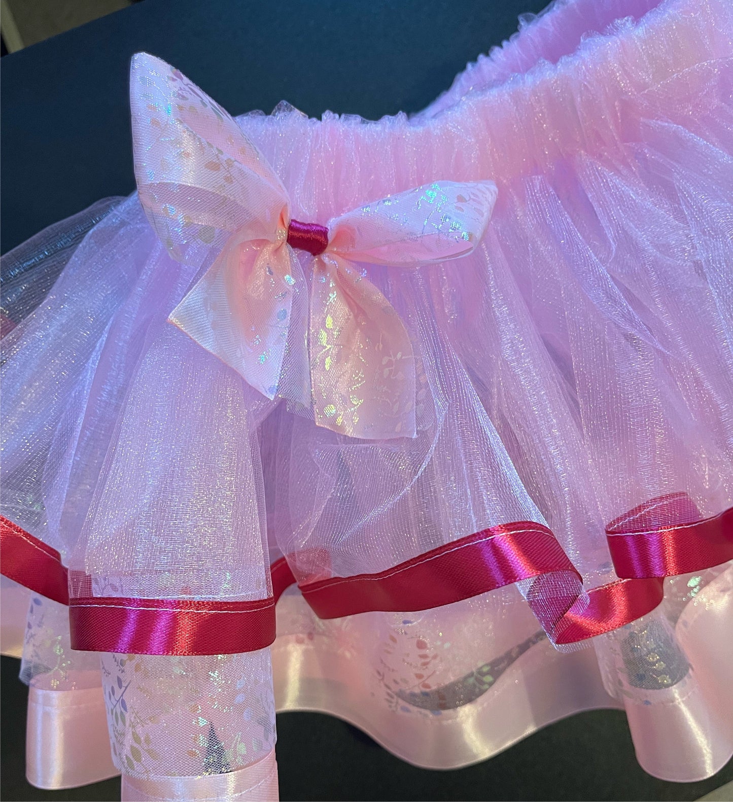 Tutu Skirt Tulle and Ribbon Skirt