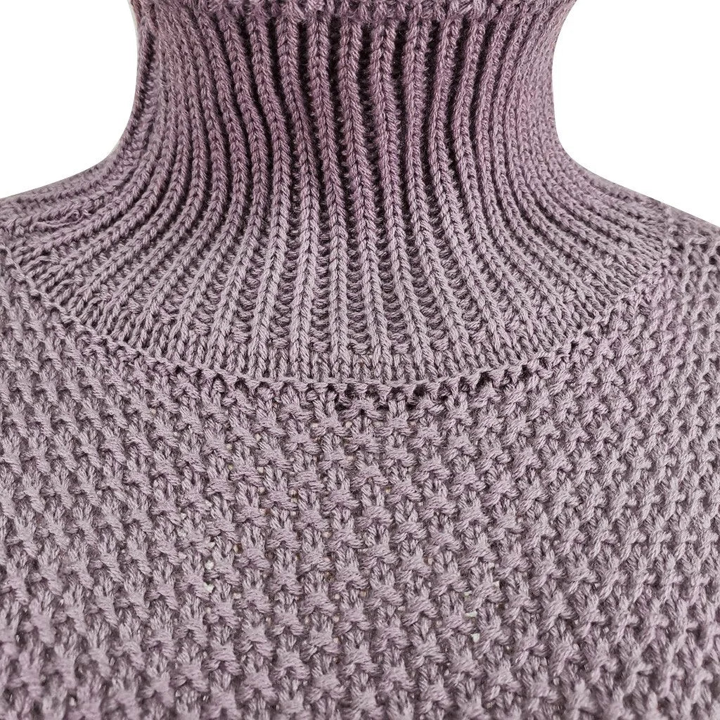 Knitted Turtleneck Women's Sweater