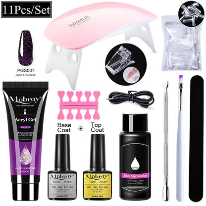 Mobray Polygel Nail Extension Kit: Complete Manicure Set