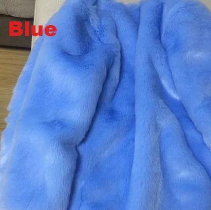 CozyLux Faux Fur Throw Women Coat