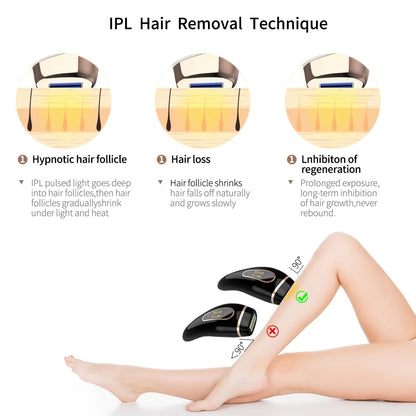 Professional permanent IPL epilator