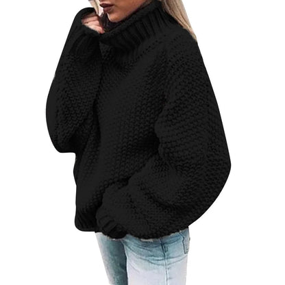 Knitted Turtleneck Women's Sweater