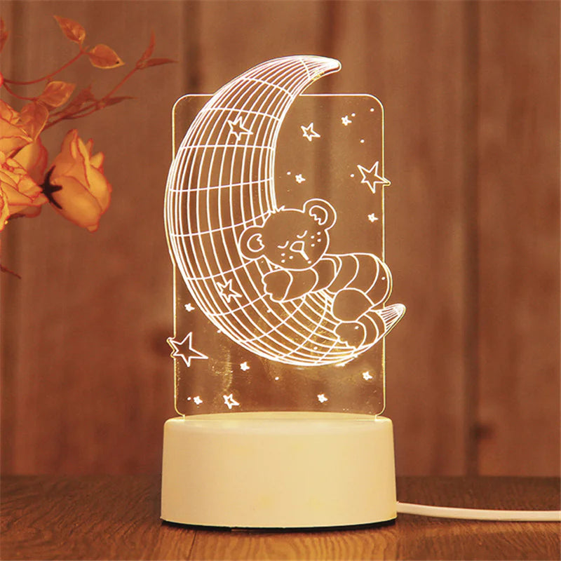 3D LED Night Light Lamp GIFT