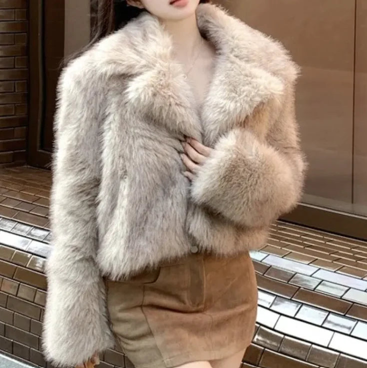 Faux Fur Elegance Coat Women's