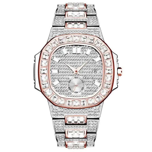 Luxury Rhinestone Calendar Watch