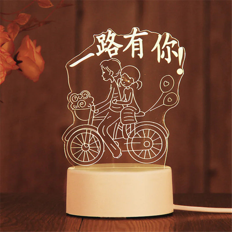 3D LED Night Light Lamp GIFT