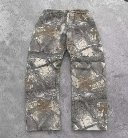 Men's 3D Printed Camouflage Leaf Pattern Pants – Casual & Bold