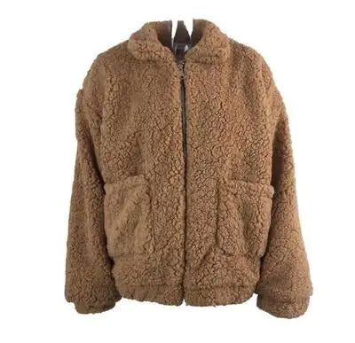 Women Oversized Faux Fur Jacket