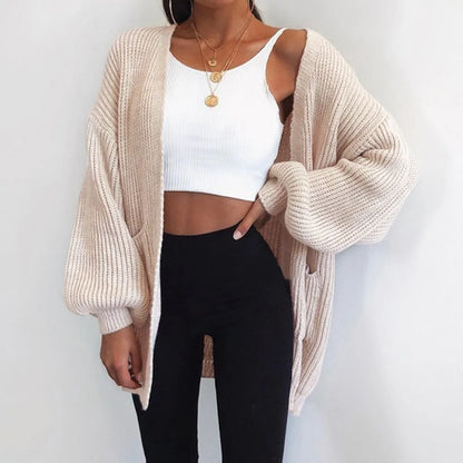 Winter Coat Loose Knitted Sweater Cardigan