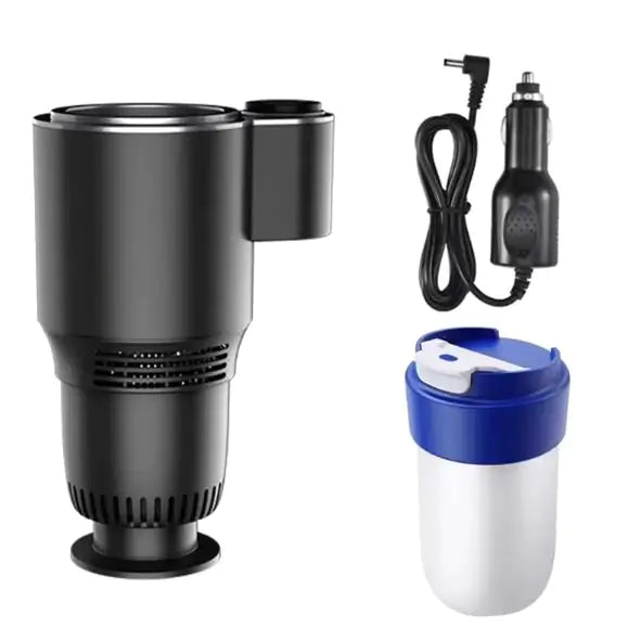 Car Heating & Cooling Fast Cup Holder  Thermos: 2-in-1 12V