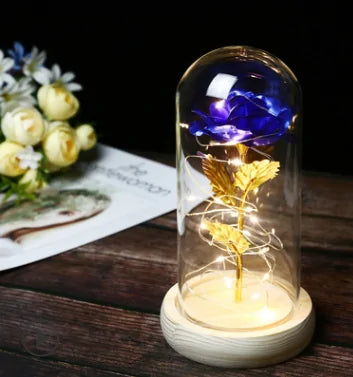 Beauty And The Beast Rose Rose In LED Glass GIFT