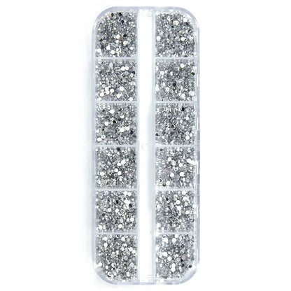 Box Nail Art Flat Back Crystal Rhinestone