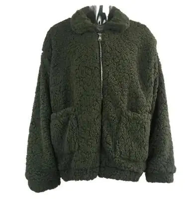 Women Oversized Faux Fur Jacket