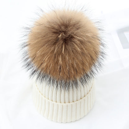 Winter Hat Luxury Fox Fur Beanie