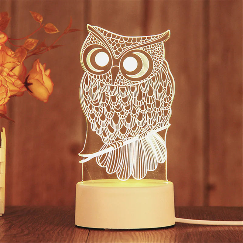 3D LED Night Light Lamp GIFT