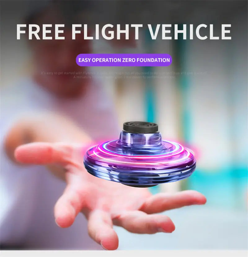 LED-es Flying Spinner Mini Drone